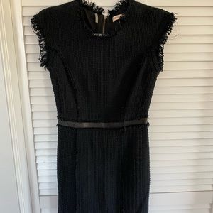 Rebecca Taylor black tweed mini dress
